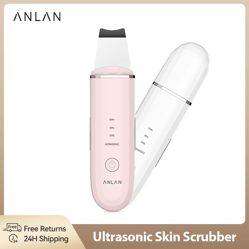 Ultrasonic Skin Scrubber Deep Cleaning Peeling Shovel Limpiador Facial Skin Care Face Lifting Machine Ultrasonic Cleaner
