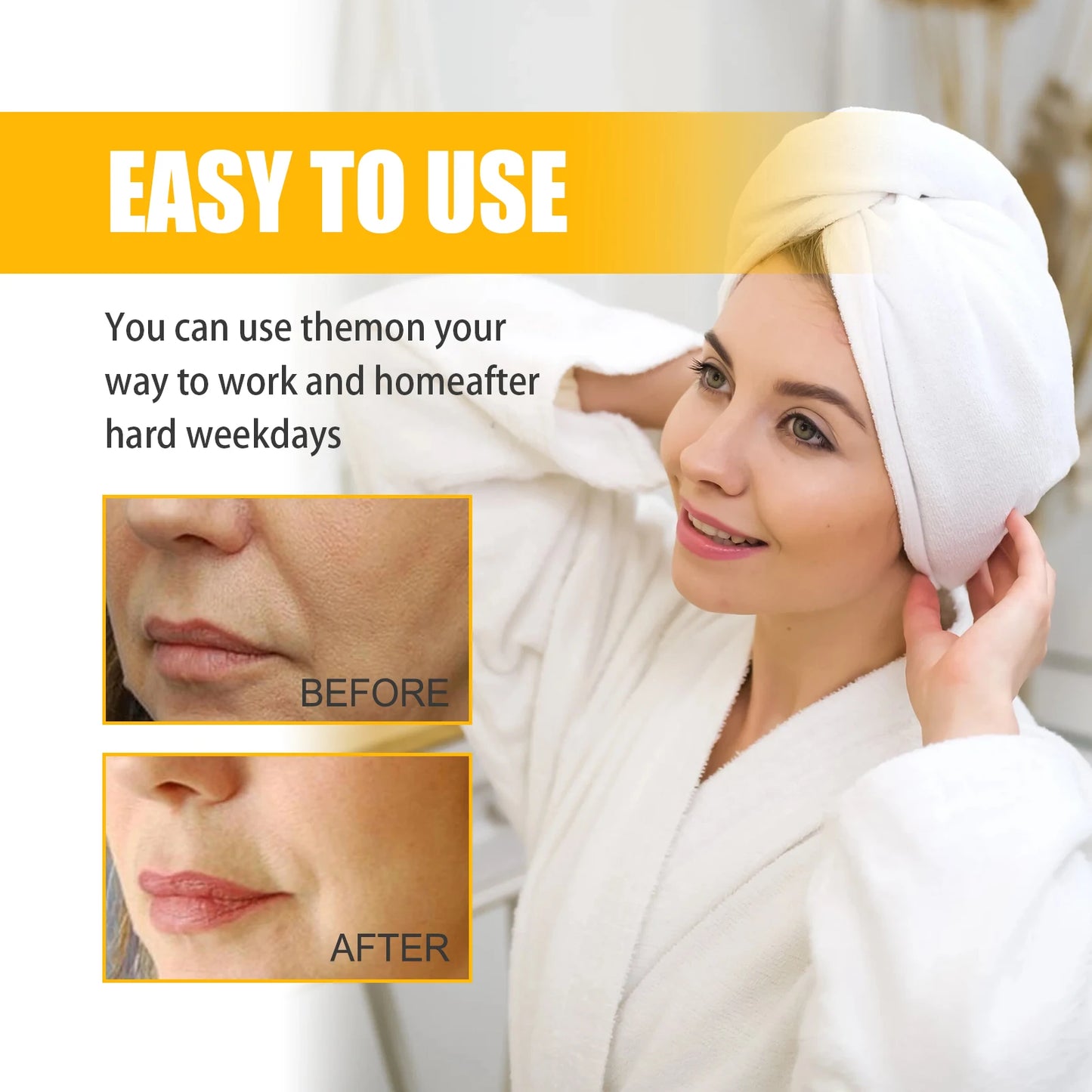 Facial Lifting Firming Skin Smooth anti Wrinkle Patch for Face & Neck Skin Tightening Care Collagen Smile Line Patches