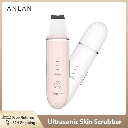 Ultrasonic Skin Scrubber Deep Cleaning Peeling Shovel Limpiador Facial Skin Care Face Lifting Machine Ultrasonic Cleaner