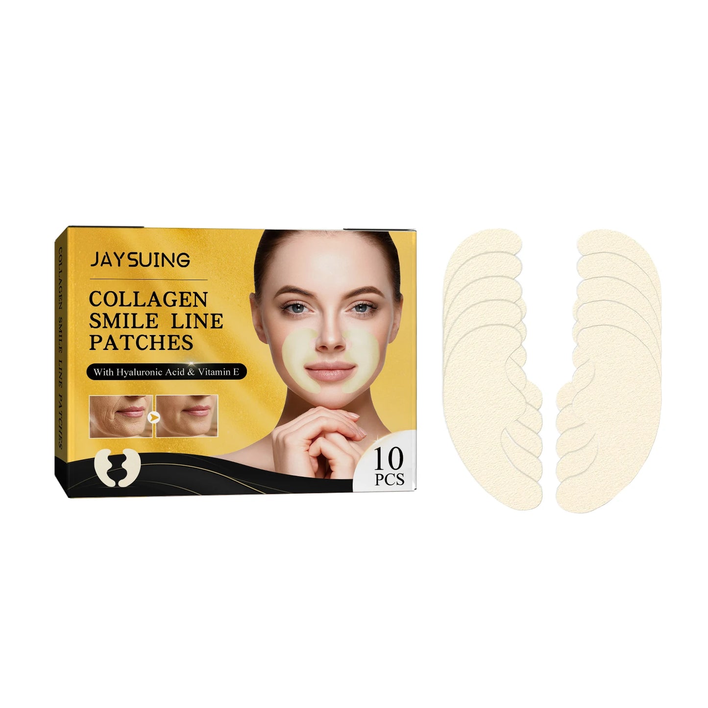 Facial Lifting Firming Skin Smooth anti Wrinkle Patch for Face & Neck Skin Tightening Care Collagen Smile Line Patches